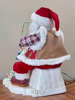 Vintage Telco Motion-ettes Animated Santa Claus Ice Fishing Christmas Decoration Vintage Telco Motion-ettes Animated Santa Claus Ice Fishing Christmas Decoration