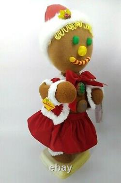 Vintage Telco Motionette Gingerbread Girl Animated Christmas Figure
