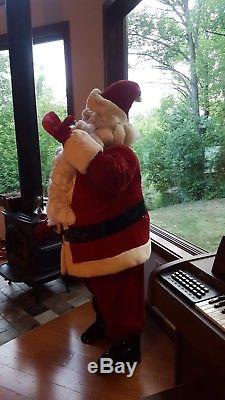 Vintage life size animated store front Santa Claus
