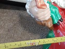 Vtg 16.5in Ceramic Mrs Santa Claus Christmas Figure Atlantic Mold Handpainted