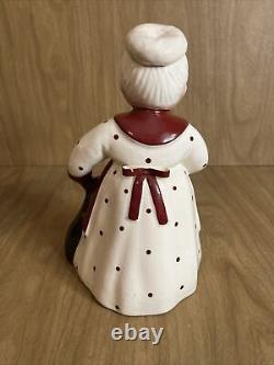 Vtg 1950's Mr Santa Mrs Claus by Betty Lou Nichols Ceramic Figures Planters MCM