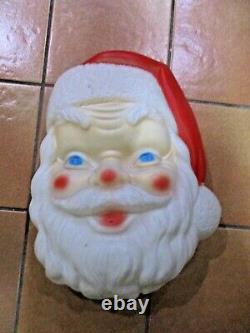 Vtg 1968 Empire Blow Mold Santa Face Christmas 17 Indoor/Outdoor Wall Display