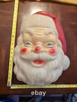 Vtg 1968 Empire Blow Mold Santa Face Christmas 17 St Nick Head Art No Light Kit