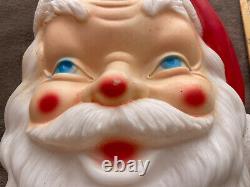 Vtg 1968 Empire Blow Mold Santa Face Christmas 17 St Nick Head Art No Light Kit