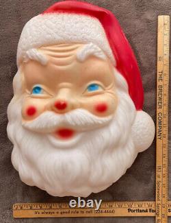 Vtg 1968 Empire Blow Mold Santa Face Christmas 17 St Nick Head Art No Light Kit