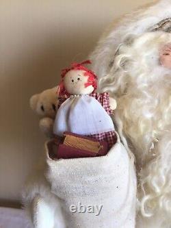 Vtg 1989 Artisan Handcrafted Linda Randall Limited Edition Santa Claus Figure