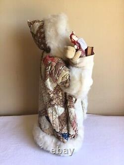 Vtg 1989 Artisan Handcrafted Linda Randall Limited Edition Santa Claus Figure