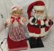 Vtg 1989 Christmas Animatronic Mr & Mrs Claus Figures, With Boxes/works! See Video