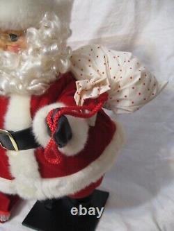 Vtg 1989 Christmas Animatronic Mr & Mrs Claus Figures, with Boxes/Works! See Video