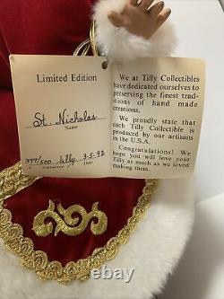 Vtg 1992 Santa Claus Tilly Collectibles Limited Edition St. Nicholas 377/500