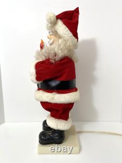 Vtg 92 Telco Motionettes Christmas Animated Figure Santa Mrs Claus Lamp Post Set