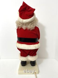 Vtg 92 Telco Motionettes Christmas Animated Figure Santa Mrs Claus Lamp Post Set