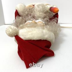 Vtg 92 Telco Motionettes Christmas Animated Figure Santa Mrs Claus Lamp Post Set
