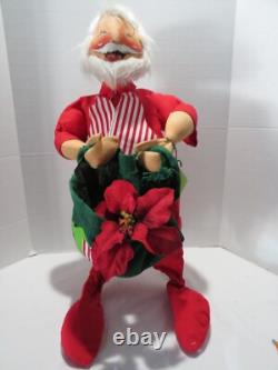 Vtg Annalee Santa & Mrs Claus 30 Figures-matching Cloths-self Standing