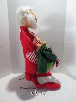 Vtg Annalee Santa & Mrs Claus 30 Figures-matching Cloths-self Standing