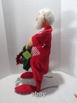 Vtg Annalee Santa & Mrs Claus 30 Figures-matching Cloths-self Standing
