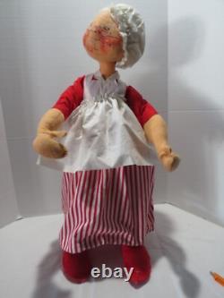 Vtg Annalee Santa & Mrs Claus 30 Figures-matching Cloths-self Standing