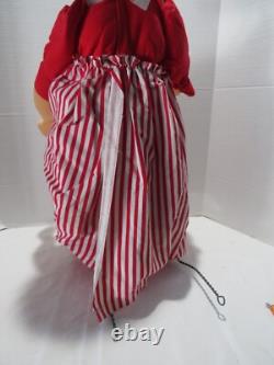 Vtg Annalee Santa & Mrs Claus 30 Figures-matching Cloths-self Standing