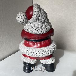 Vtg Atlantic Mold Winking Santa Mrs. Claus Christmas Figures 1980s Ceramic 15