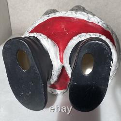 Vtg Atlantic Mold Winking Santa Mrs. Claus Christmas Figures 1980s Ceramic 15