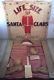 Vtg Beistle Santa Claus In Box Original Advertising 1930's Honeycomb 5 Ft Rare