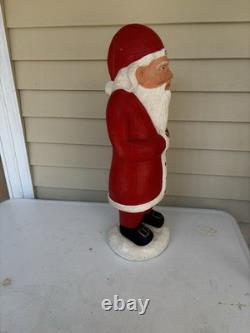 Vtg Carved Wood Folk Art Santa Claus Christmas Figure 24