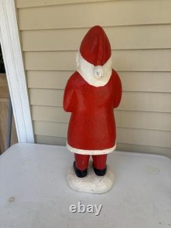 Vtg Carved Wood Folk Art Santa Claus Christmas Figure 24