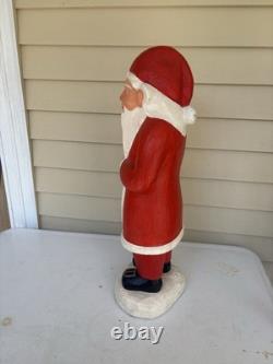 Vtg Carved Wood Folk Art Santa Claus Christmas Figure 24
