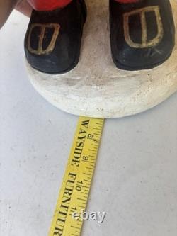 Vtg Carved Wood Folk Art Santa Claus Christmas Figure 24