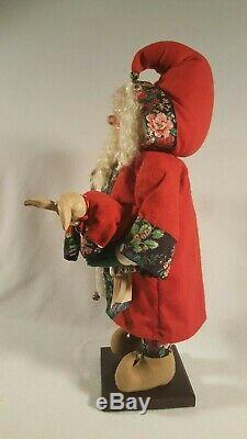 Vtg Christmas House of Hatten Santa Claus Elf Doll & Bunny Rabbit #31403