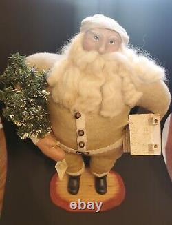 Vtg ESC Trading Company Santa Claus Handmade 16 Figure Primitive Folk Art Doll