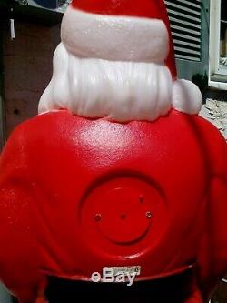 Vtg. Empire 46 Santa Claus Christmas Lighted Blow Mold Toy Sack ALMOST MINT