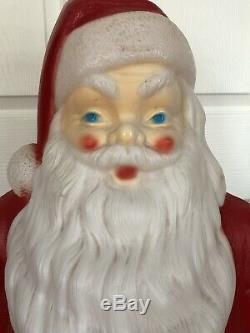 Vtg Empire 47 Motion Activated Musical Santa Claus Christmas Blow Mold with light