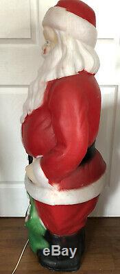 Vtg Empire 47 Motion Activated Musical Santa Claus Christmas Blow Mold with light