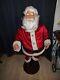 Vtg Gemmy 4' Tall Animated Singing & Dancing Santa Claus With Box Christmas #15434