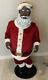 Vtg Gemmy Life Size Animated Singing African American Black Santa Claus Read