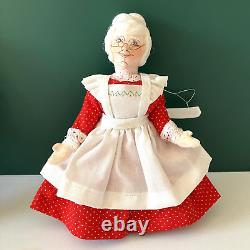 Vtg Gladys Boalt Workshop Santa & Mrs. Claus Set Signed 1987 Handmade in USA