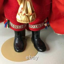 Vtg Handmade Santa Clause-God Jul Figure 18-1/2 tall Excellent condition