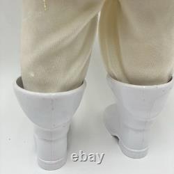 Vtg Harold Gale Gold Lamé Santa 13.5 Store Display MCM Christmas Decoration