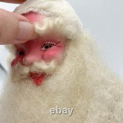 Vtg Harold Gale Gold Lamé Santa 13.5 Store Display MCM Christmas Decoration