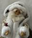 Vtg Heirloomsanta Clausehm Santa Painted Leather Facesigned Withdateooak