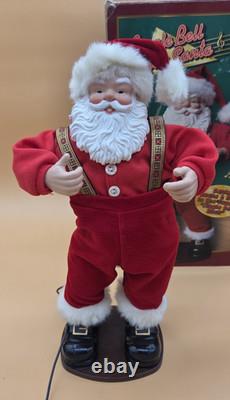 Vtg Jingle Bell Rock 16 Singing & Dancing Santa Claus 1998 In Box Works