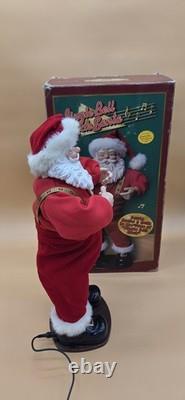 Vtg Jingle Bell Rock 16 Singing & Dancing Santa Claus 1998 In Box Works