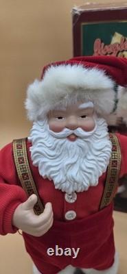 Vtg Jingle Bell Rock 16 Singing & Dancing Santa Claus 1998 In Box Works