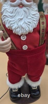 Vtg Jingle Bell Rock 16 Singing & Dancing Santa Claus 1998 In Box Works