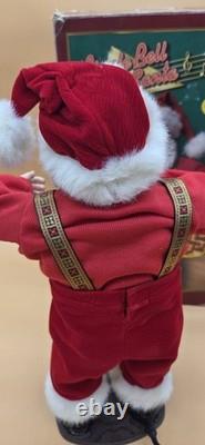 Vtg Jingle Bell Rock 16 Singing & Dancing Santa Claus 1998 In Box Works