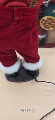 Vtg Jingle Bell Rock 16 Singing & Dancing Santa Claus 1998 In Box Works