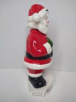 Vtg Lefton Santa Claus Decanter Musical Music Box Retro Kitschy Christmas Decor