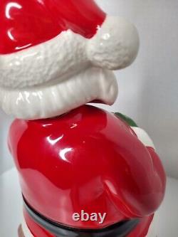 Vtg Lefton Santa Claus Decanter Musical Music Box Retro Kitschy Christmas Decor