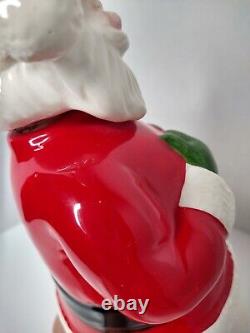 Vtg Lefton Santa Claus Decanter Musical Music Box Retro Kitschy Christmas Decor